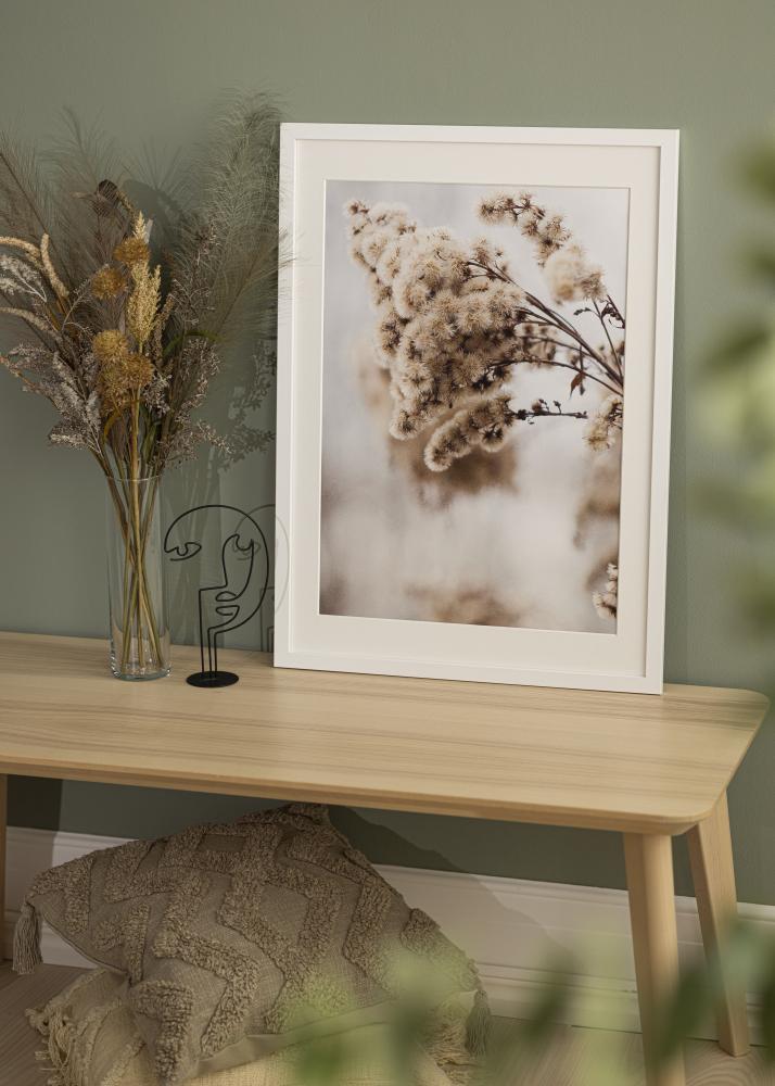 Rám Bílý Dřevo 65x90 cm - Pasparty Bílý 55x80 cm