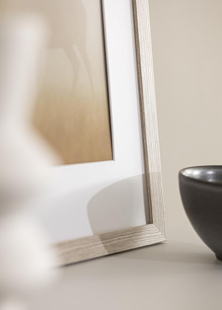 Rám Stilren Greige Dub 60x80 cm - Pasparty Bílý 50x65 cm