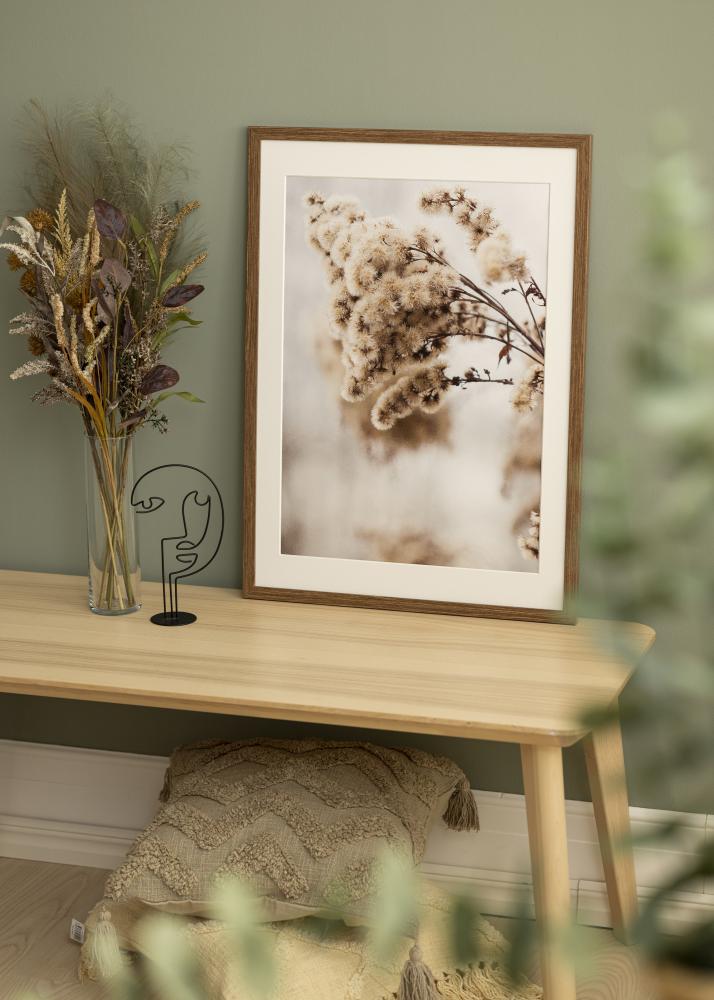 Rám Stilren studený hnědý 40x50 cm - Pasparty Bílý 29,7x42 cm