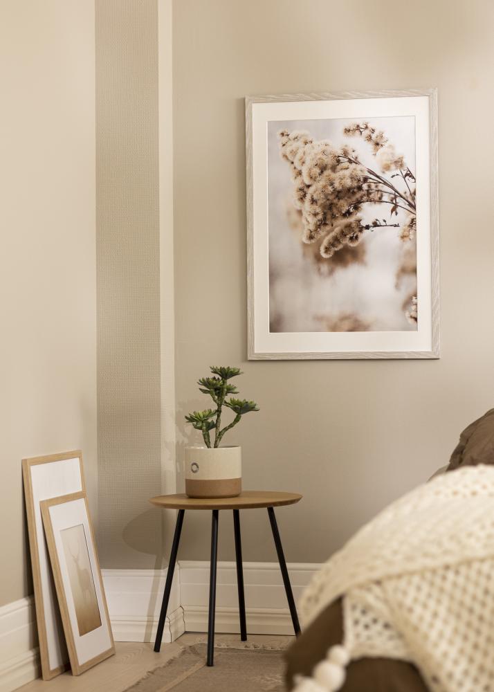 Rám Stilren světle šedý Dub 60x80 cm - Pasparty Bílý 20x28 inches