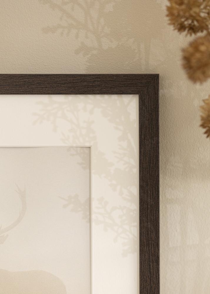 Rám Stilren Wenge 50x70 cm - Pasparty Bílý 40x60 cm