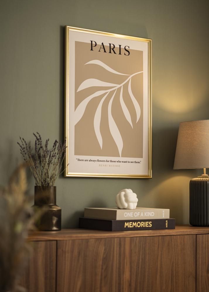 Rám Gala zlato 40x50 cm - Pasparty Bílý 30x38 cm