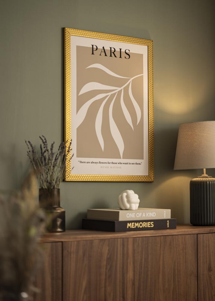 Rám Grace zlato 40x50 cm - Pasparty Bílý 11x15 inches