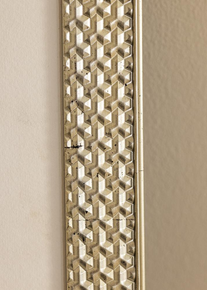 Rám Grace stříbro 30x40 cm - Pasparty Bílý 22x32 cm