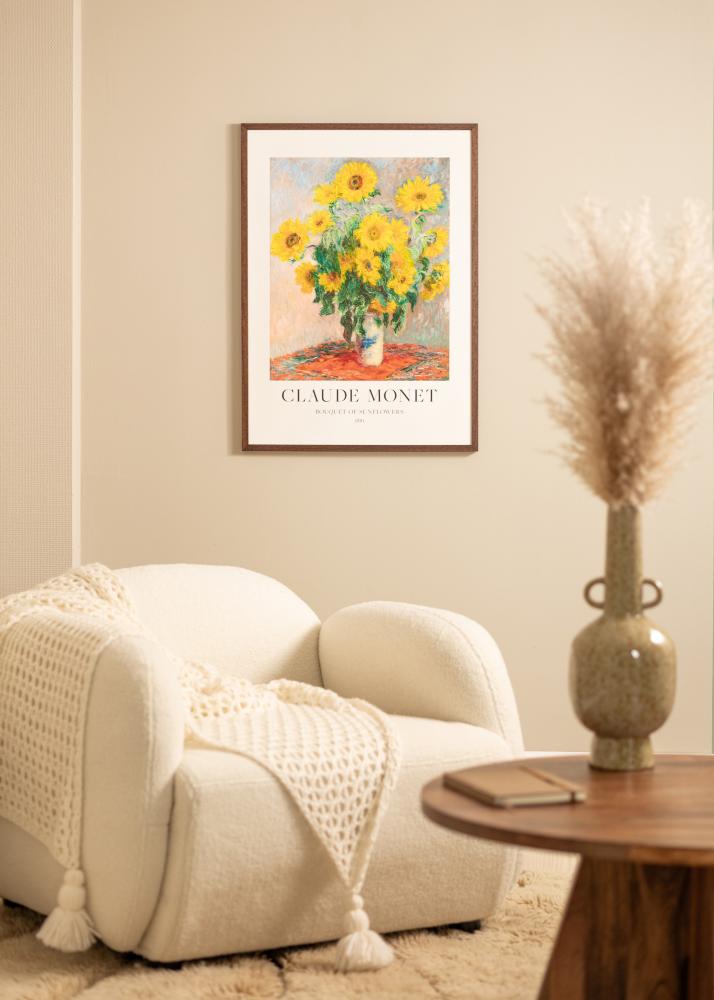 Rám Ares Teak 40x60 cm - Pasparty Bílý 25x50 cm