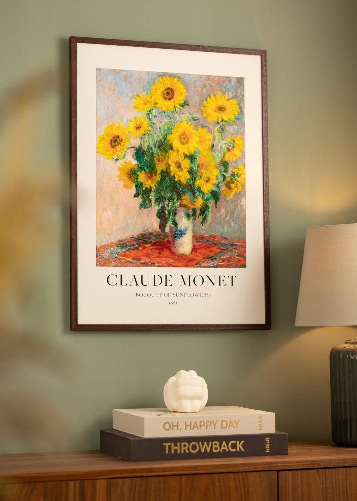 Rám Ares Teak 40x60 cm - Pasparty Bílý 25x50 cm