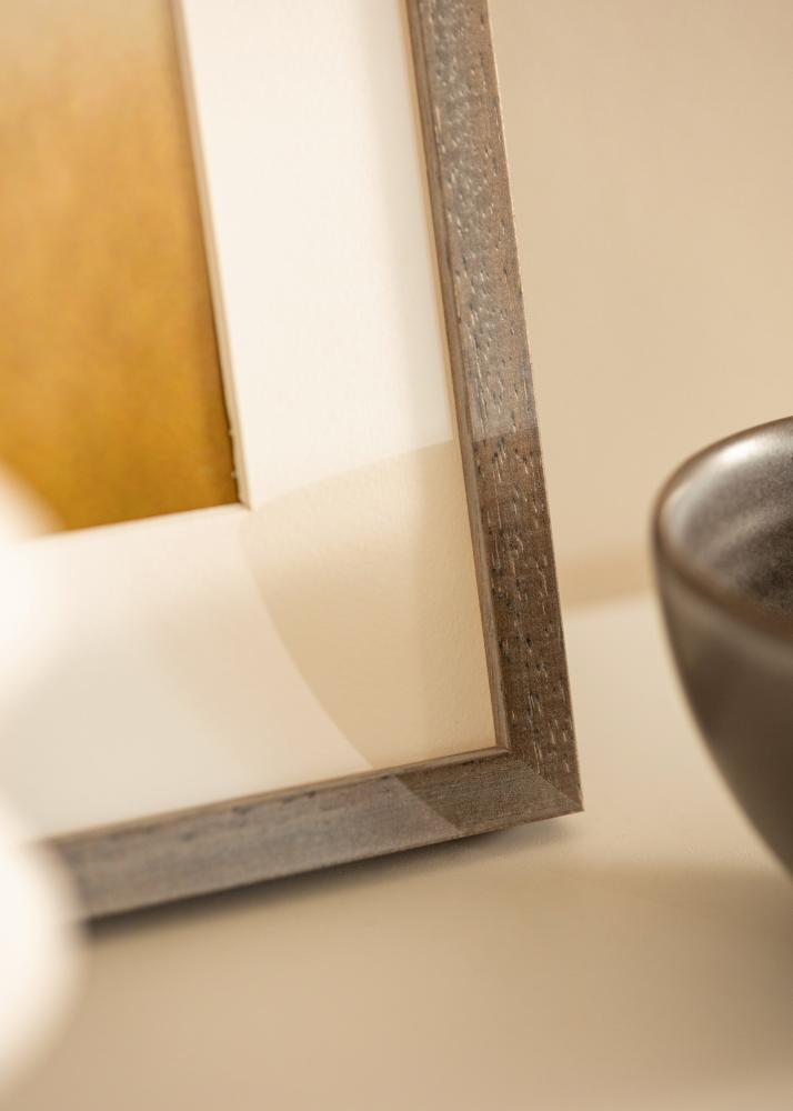 Rám Ares šedá 45x60 cm - Pasparty Bílý 12x18 inches