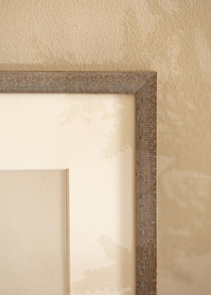 Rám Ares šedá 45x60 cm - Pasparty Bílý 12x18 inches