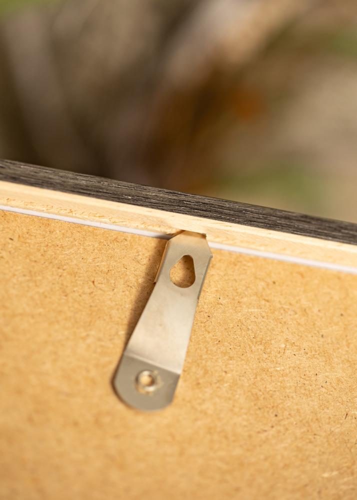 Rám Ares šedý Dub 45x60 cm - Pasparty Bílý B3 353x500 mm