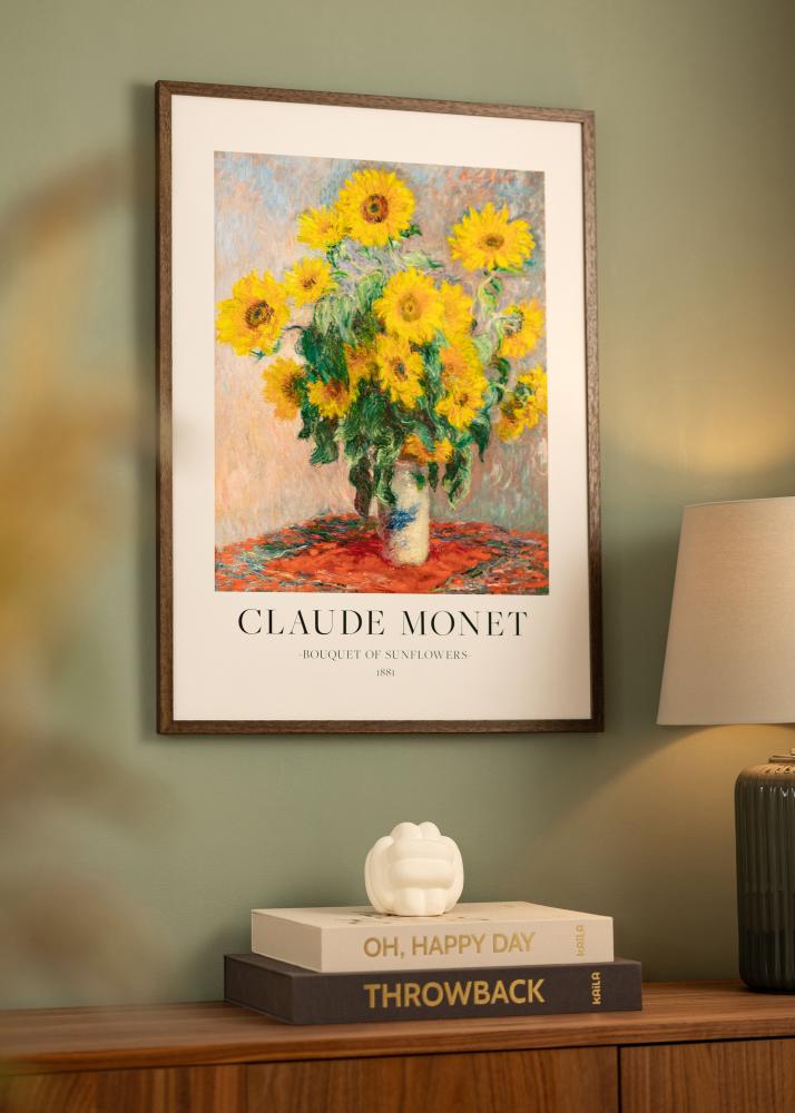 Rám Ares vlašský ořech 28x35 cm - Pasparty Bílý 18x25 cm