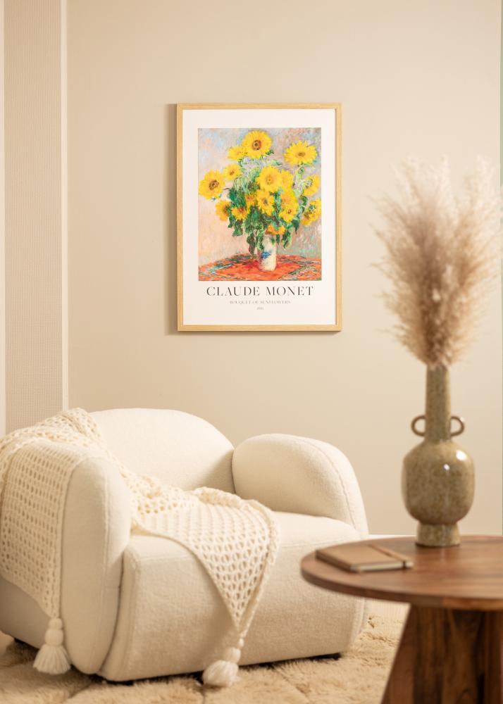 Rám Hermes Přírodní dub 70x90 cm - Pasparty Bílý 24x32 inches