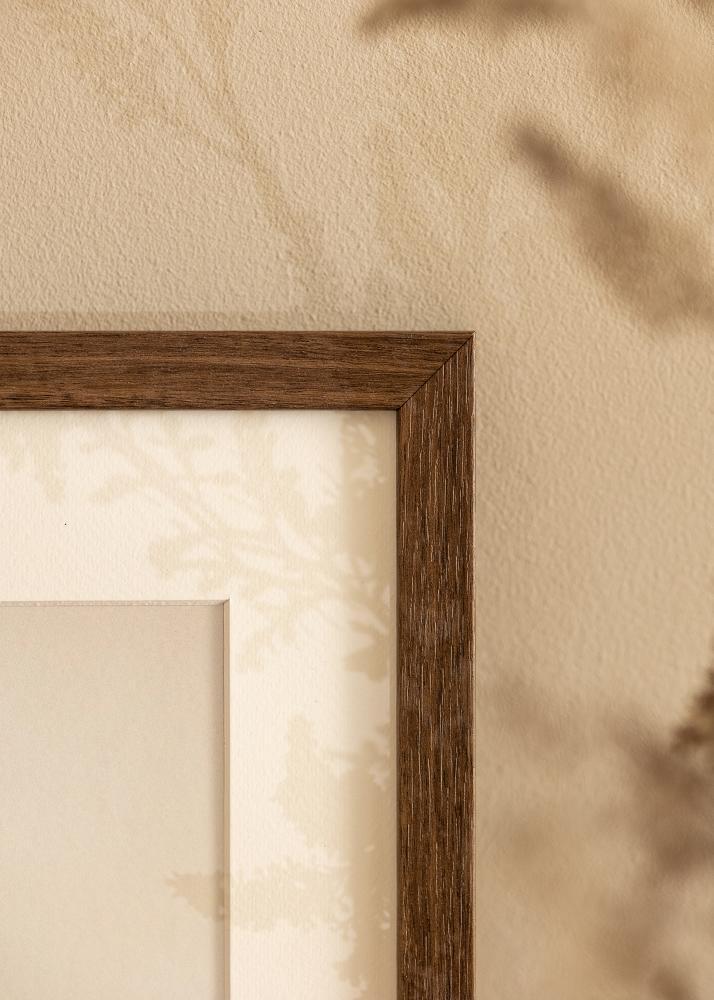 Rám Hermes vlašský ořech 70x90 cm - Pasparty Bílý 55x70 cm