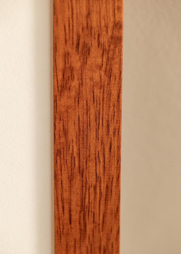 Rám Juno Třešeň 28x35 cm - Pasparty Bílý 20x25 cm