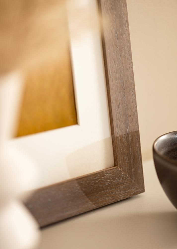 Rám Juno šedá 70x100 cm - Pasparty Bílý 62x93 cm