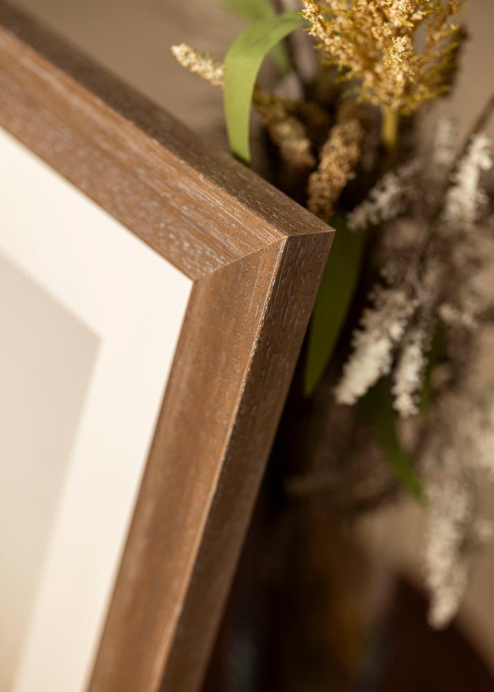 Rám Juno šedá 70x100 cm - Pasparty Bílý 62x93 cm