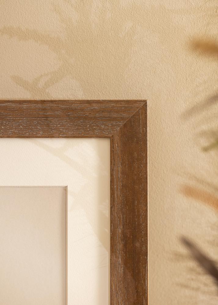 Rám Juno šedá 70x100 cm - Pasparty Bílý 62x93 cm