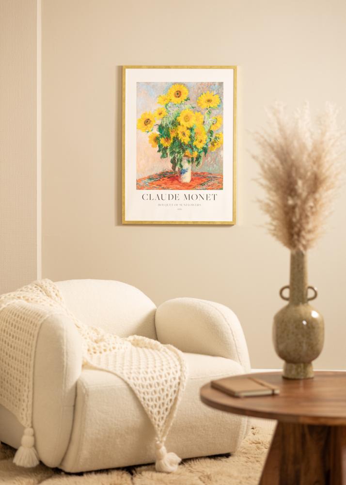 Rám Ares zlato 50x60 cm - Pasparty Bílý 16x20 inches