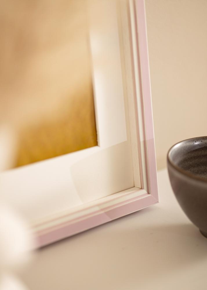 Rám Diana Růžový 20x25 cm - Pasparty Bílý 13x19,5 cm