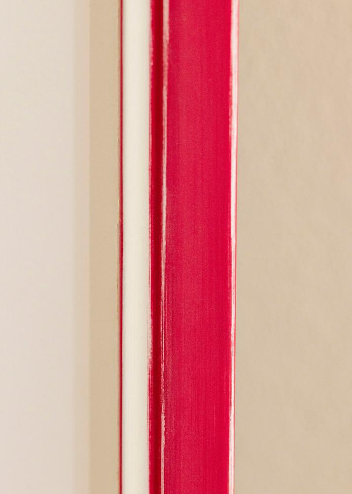 Rám Diana ČERVENÝ 45x60 cm - Pasparty Bílý 35x50 cm