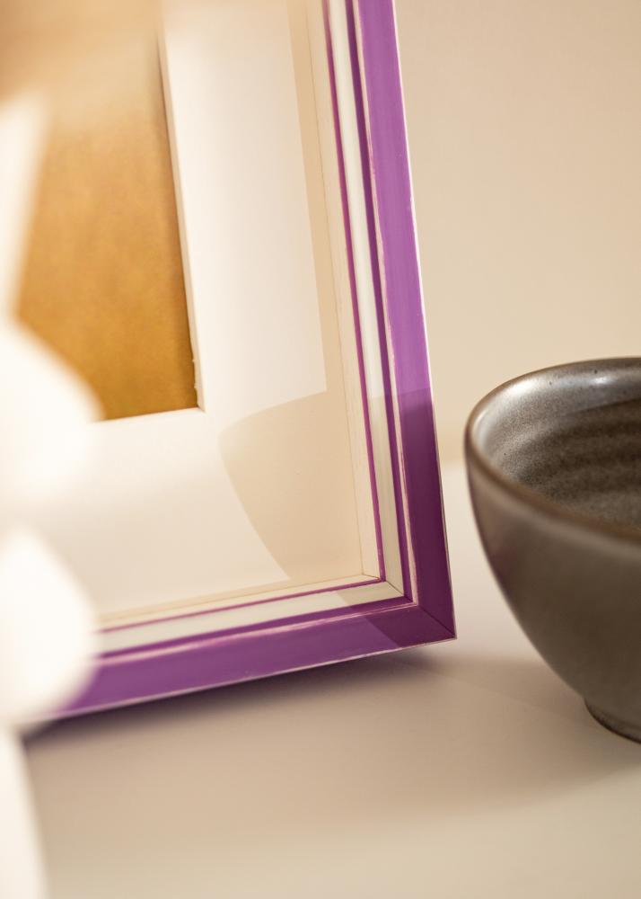 Rám Diana Fialová 45x60 cm - Pasparty Bílý 13x18 inches