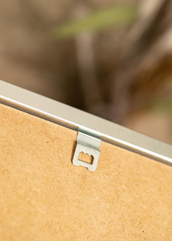 Rám Minerva stříbro 30x40 cm - Pasparty Bílý 20x28 cm