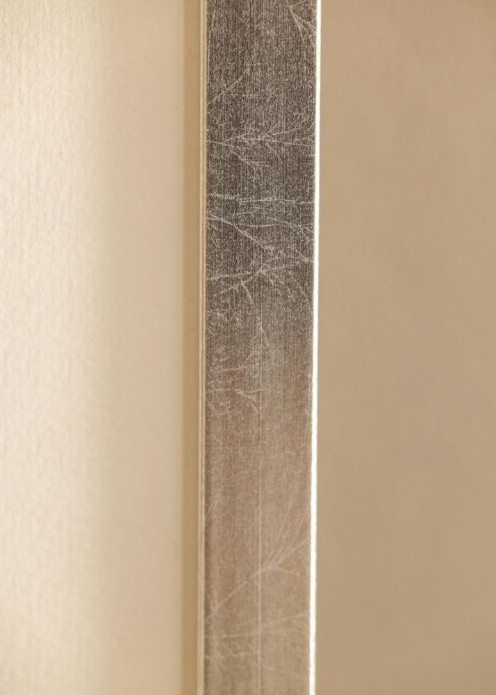 Rám Minerva stříbro 30x40 cm - Pasparty Bílý 20x28 cm