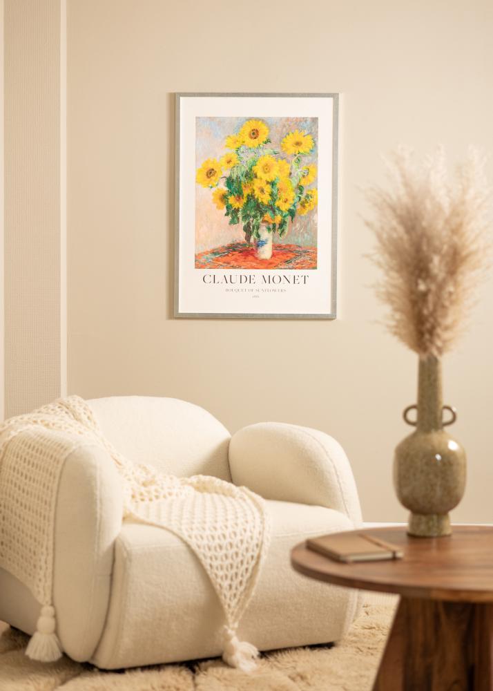 Rám Minerva stříbro 30x40 cm - Pasparty Bílý 20x28 cm