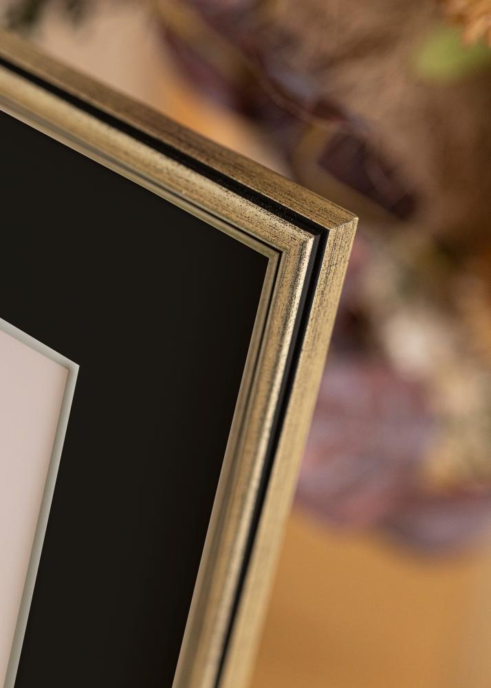 Rám Horndal Stríbrná 60x60 cm - Pasparta Cerná 50x50 cm