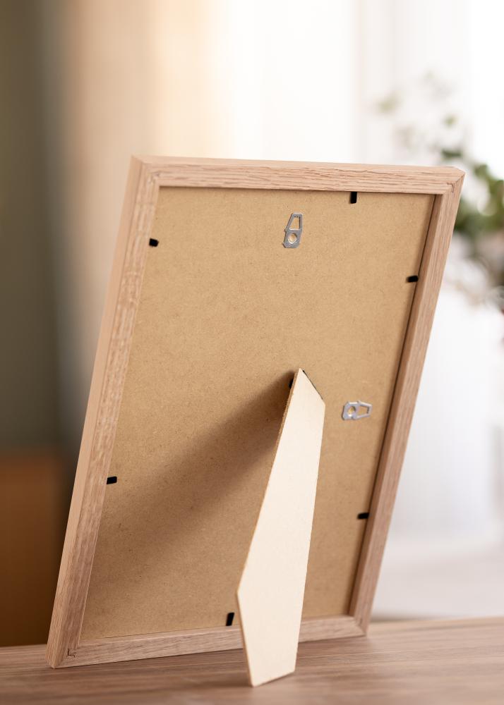 Rám Tidlös Masivní Dub 20x30 cm - Passepartout Bílá 15x21 cm