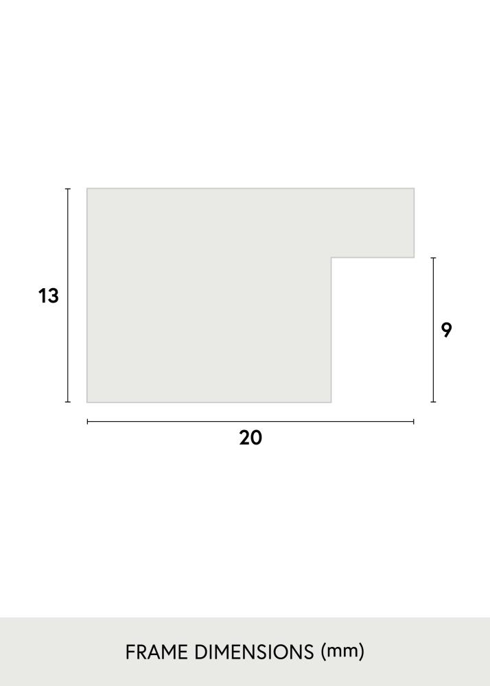 Rám Jämtland Akrylové sklo Černá 25x60 cm