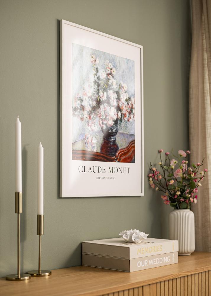 Rám Bílý Úzký 40 x 50 cm