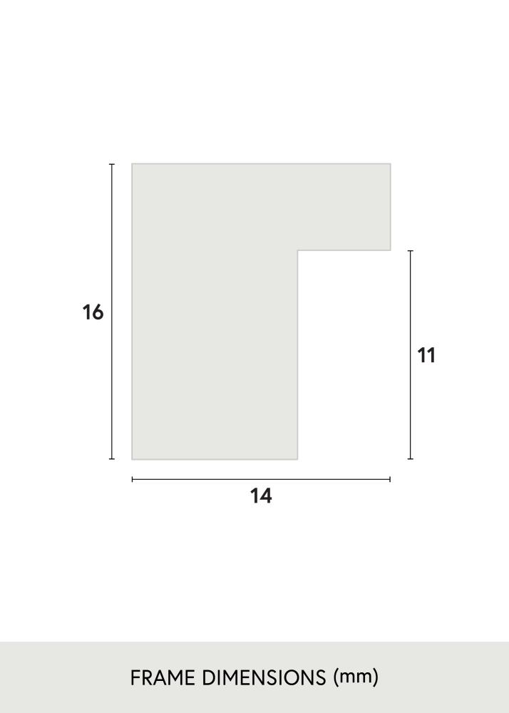 Rám Oban Akrylové sklo Černá 40x40 cm