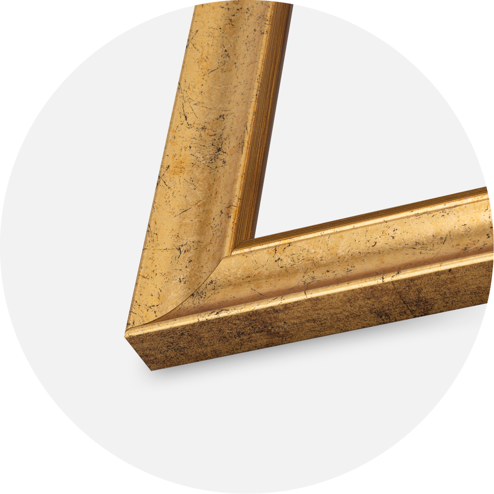 Rám Conca Akrylové sklo Zlatá 21x29.7 cm (A4)