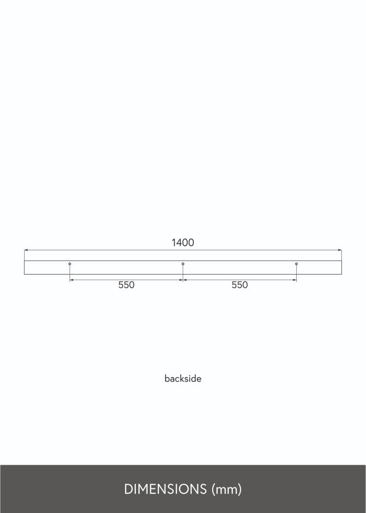 KAILA Polička na obrazy Dub 140 cm