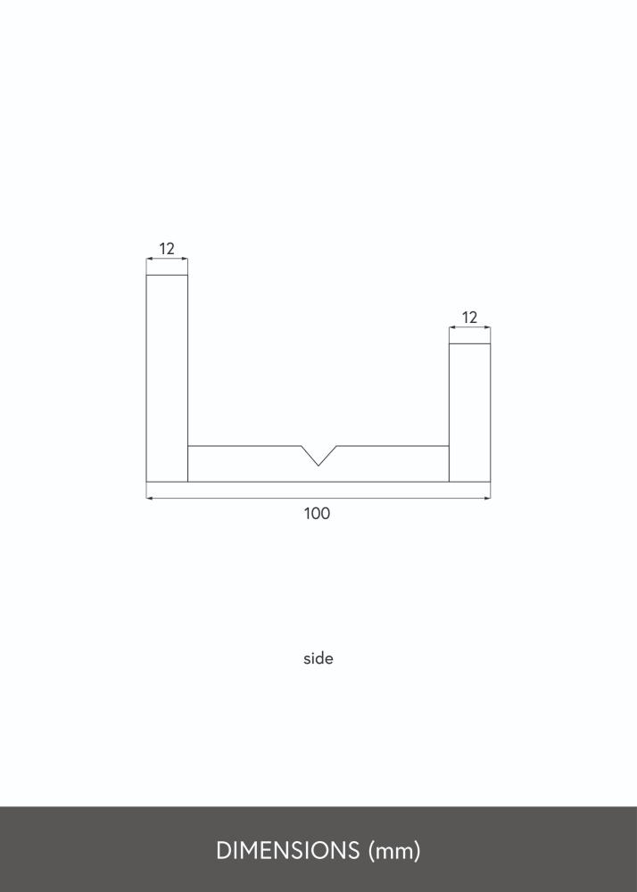 KAILA Polička na obrazy Dub 140 cm