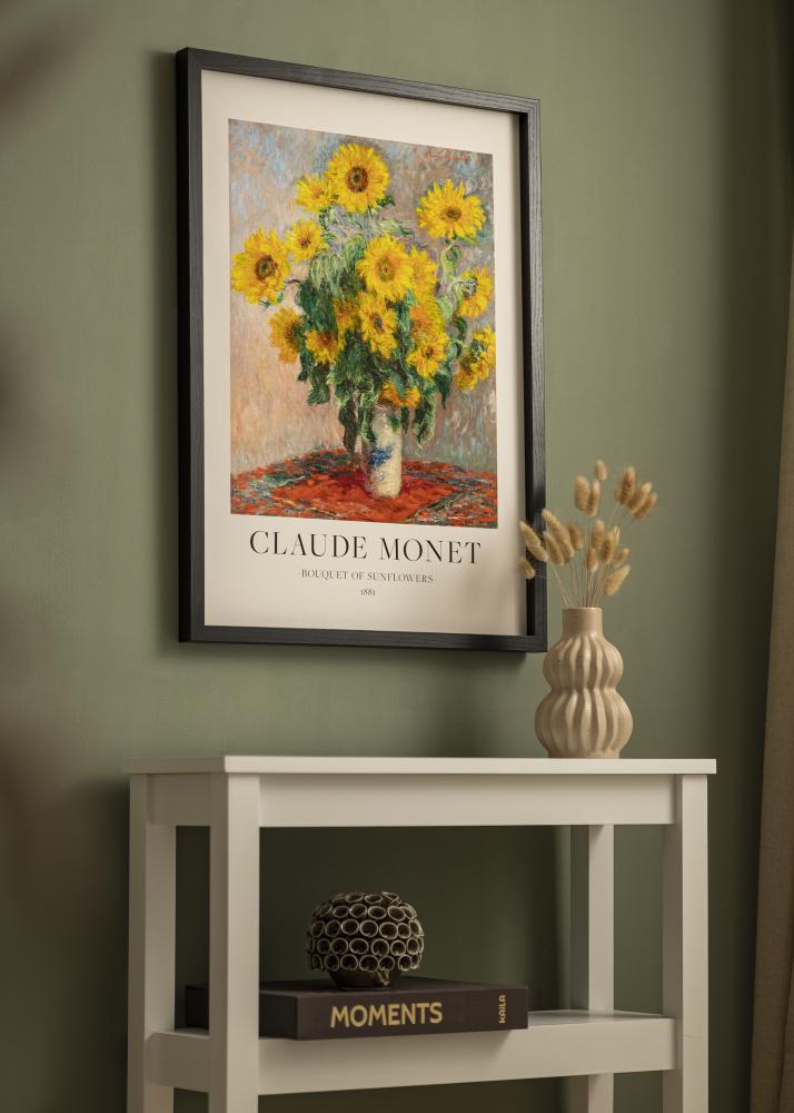 BGA Rám krabice černý 30x40 cm - Pasparty Bílý 21x29,7 cm