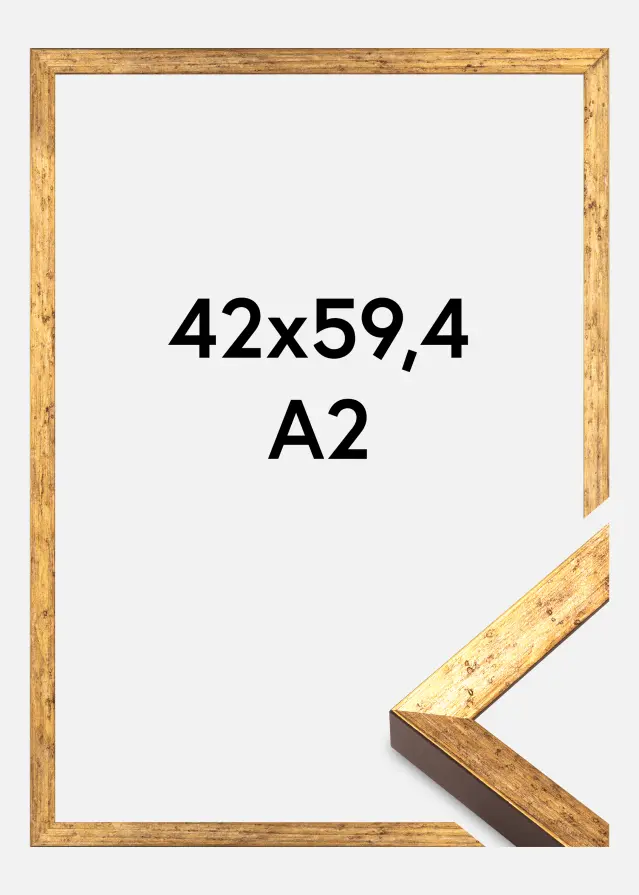 Rám Dune Akrylové sklo Zlatý 42x59,4 cm (A2)