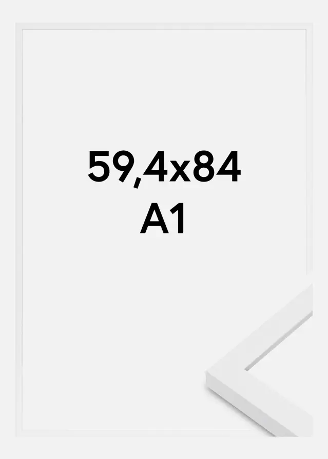 Rám Modern Akrylové sklo Bílá 59,4x84,1 cm (A1)
