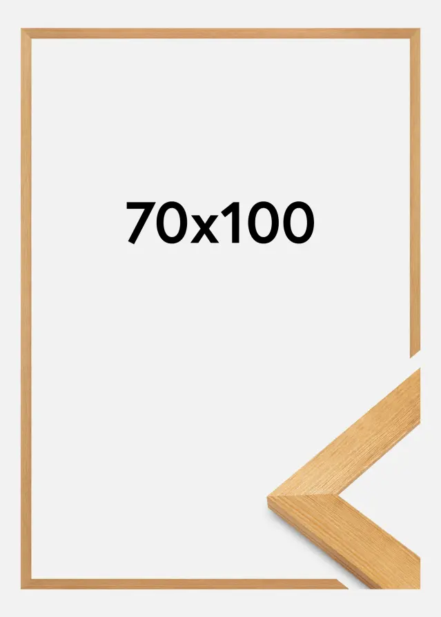 Rám Sandra Akrylátové sklo Masivní dub 70x100 cm