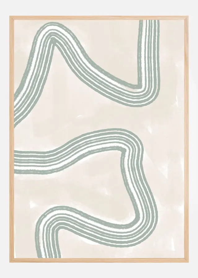 Abstracto Twist Plakát