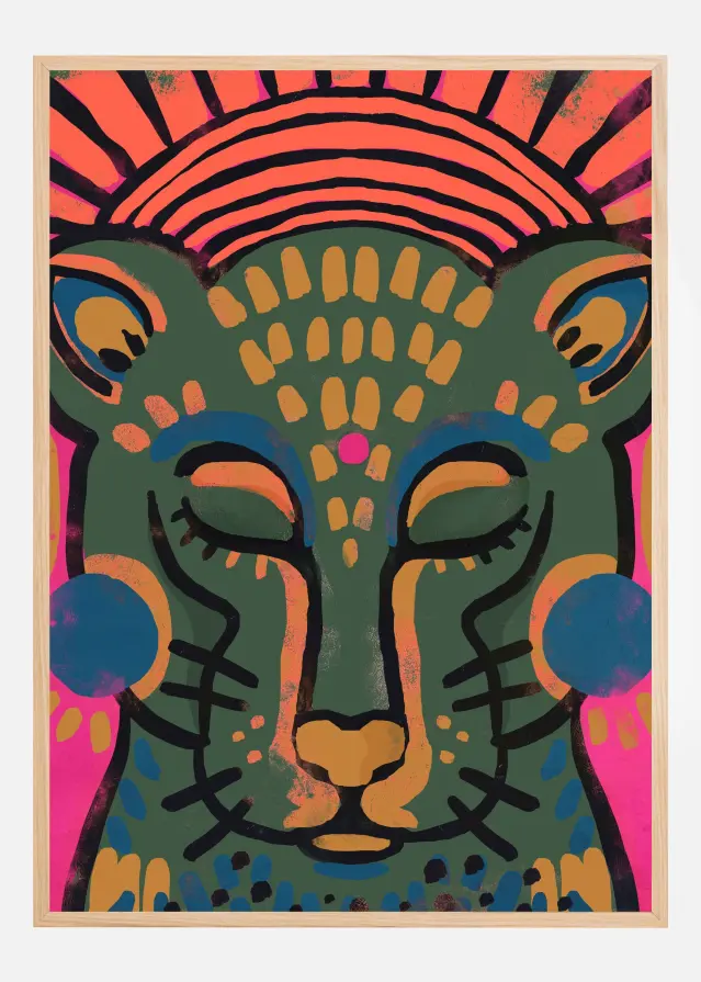 Tiger (Colored Version) Plakát