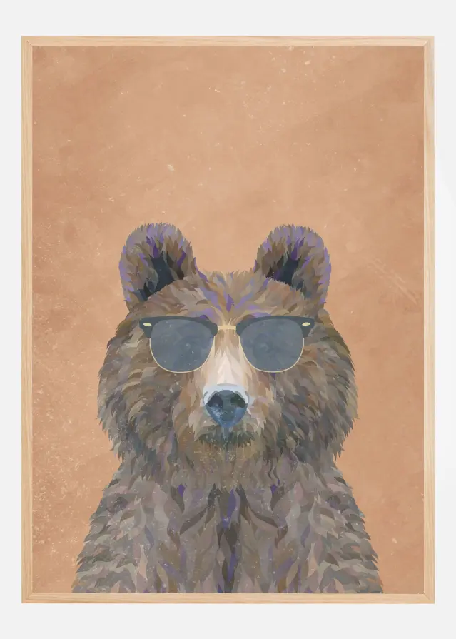 Cool Bear Portrait Plakát