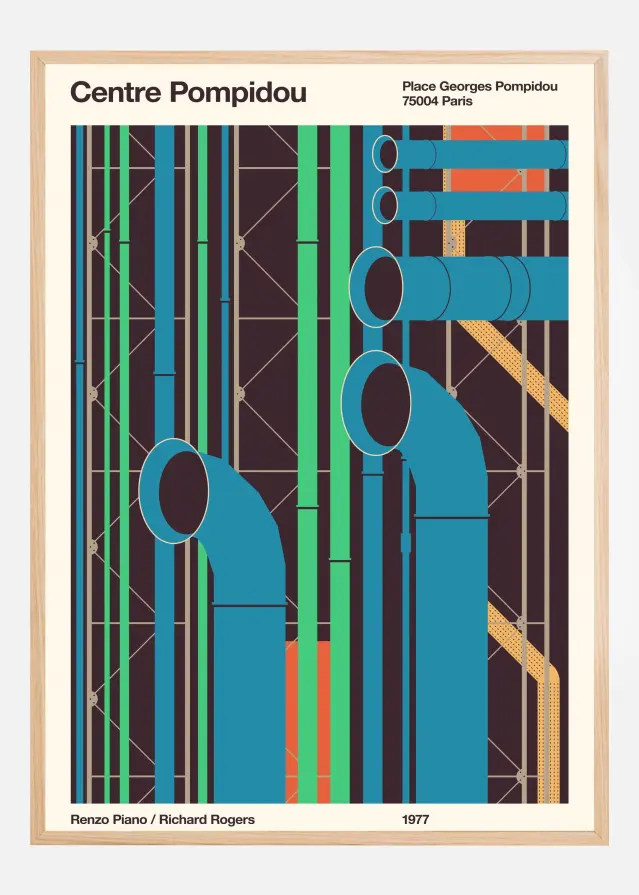 Pompidou Plakát