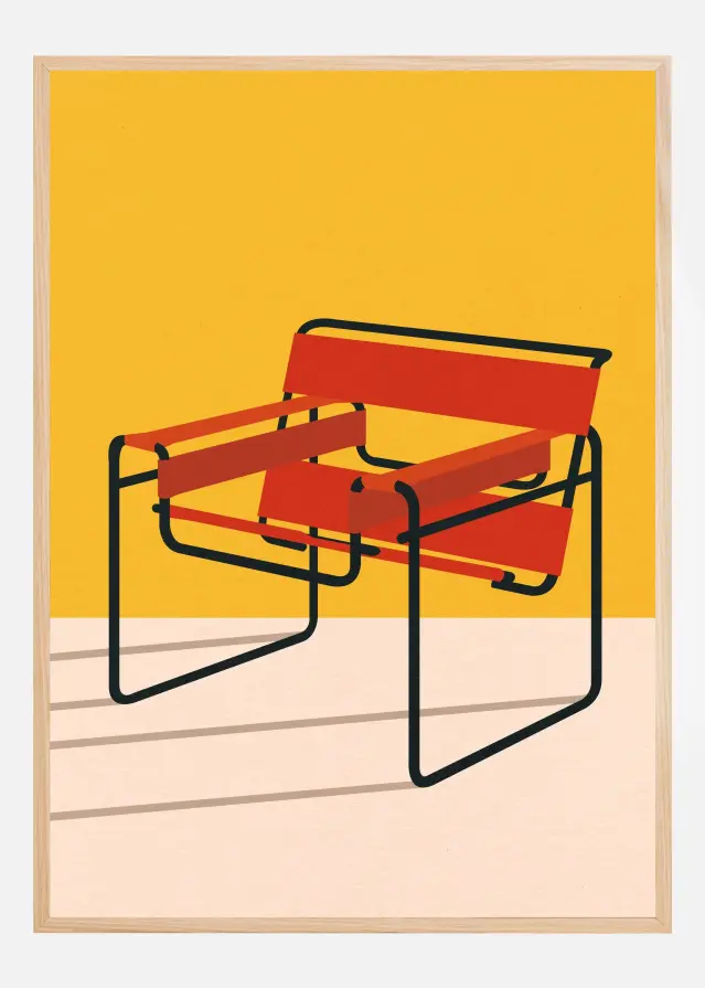 Wassily Chair Marcel Breuer Plakát