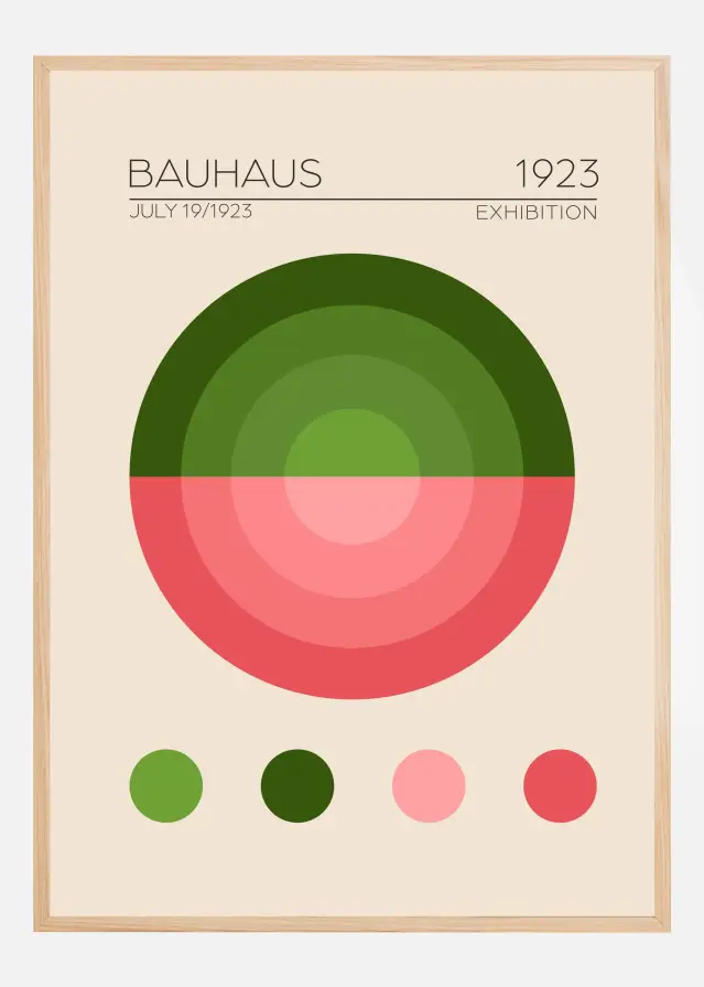 Bauhaus Yesil Daire Plakát