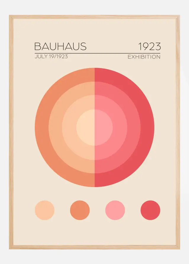 Bauhaus Pembe Daire Plakát