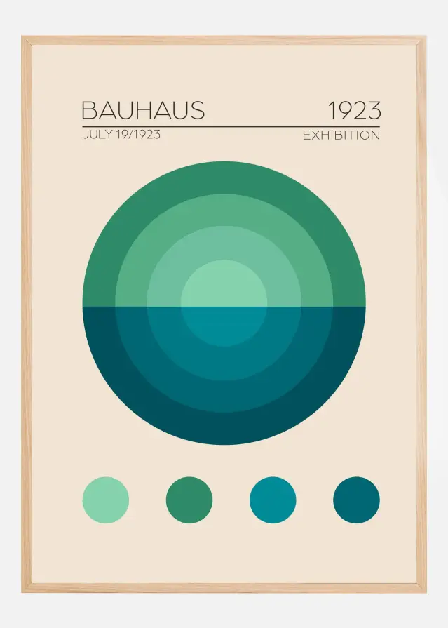 Bauhaus Mavi Daire Plakát