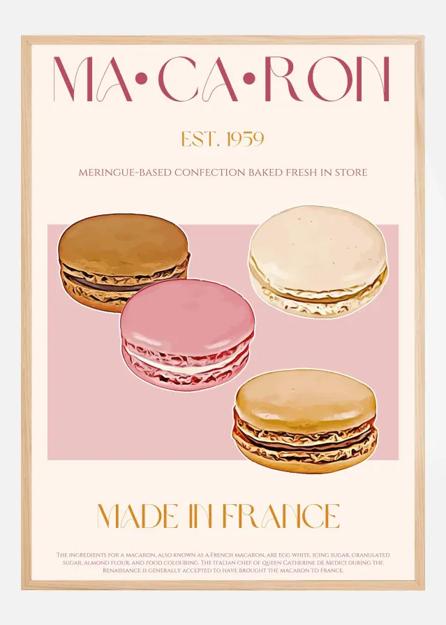 Macaron Print Plakát