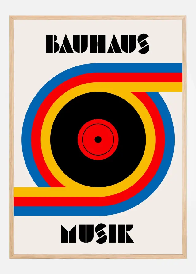 Bauhaus Musik Vinyl Plakát
