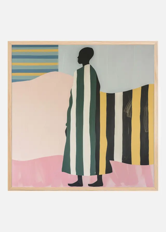 Man In Stripes Plakát